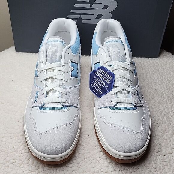 NWT New Balance 550 Grey/White/Blue Size Mens 13 Women's 14.5 - Picture 2 of 8